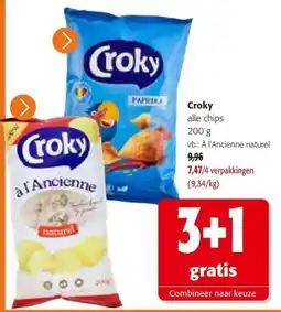 Colruyt Croky alle chips aanbieding