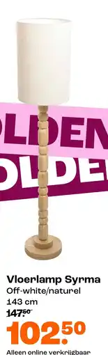 Kwantum Vloerlamp Syrma aanbieding