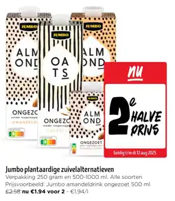 Jumbo Jumbo plantaardige zuivelalternatieven aanbieding