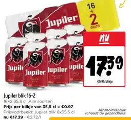 Jumbo Jupiler blik 16+2 aanbieding