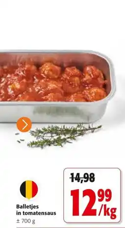 Colruyt Balletjes in tomatensaus aanbieding