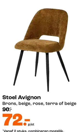 Kwantum Stoel Avignon aanbieding