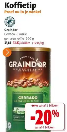 Colruyt Cerrado - Brazilië gemalen koffie aanbieding