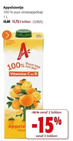 Colruyt Appelsientje aanbieding
