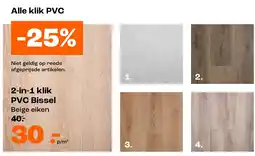 Kwantum 2-in-1 klik PVC Bissel aanbieding