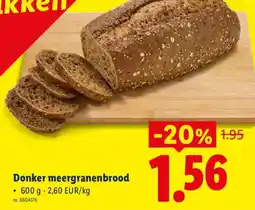 Lidl Donker meergranenbrood aanbieding