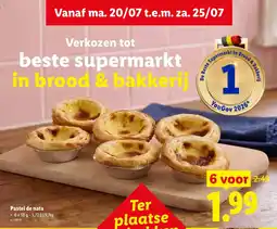 Lidl Pastel de nata aanbieding