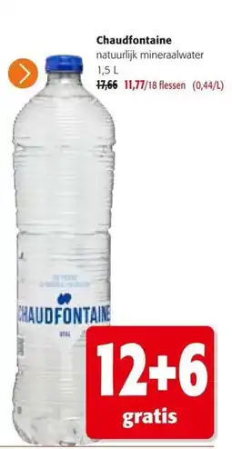 Colruyt Chaudfontaine natuurlijk mineraalwater aanbieding