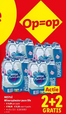 Lidl Mineraalwater pure life aanbieding