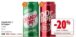 Colruyt Canada Dry of Dr.Pepper aanbieding