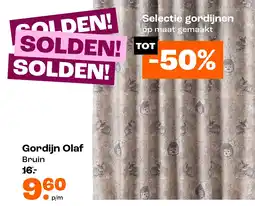 Kwantum Gordijn Olaf Bruin aanbieding