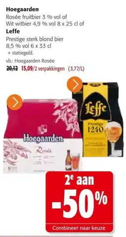 Colruyt Hoegaarden Rosée fruitbier aanbieding