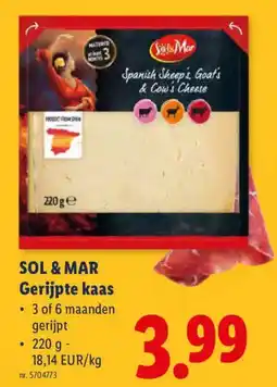 Lidl Gerijpte kaas aanbieding