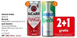Colruyt Absolut Vodka Sprite of Bacardí aanbieding