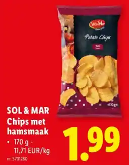 Lidl Sol & Mar Chips met Hamsmaak aanbieding