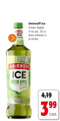 Colruyt Smirnoff Ice Green Apple aanbieding