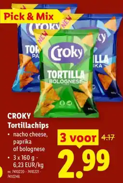 Lidl CROKY Tortillachips aanbieding