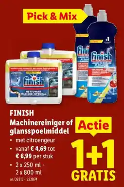 Lidl FINISH Machinereiniger of glansspoolmiddel aanbieding