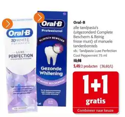 Colruyt Oral-B tandpasta's aanbieding