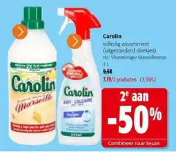 Colruyt Carolin volledig assortiment (uitgezonderd doekjes) aanbieding