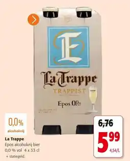 Colruyt La Trappe Epos alcoholvrij bier aanbieding
