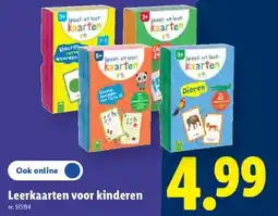 Lidl Leerkaarten voor kinderen aanbieding