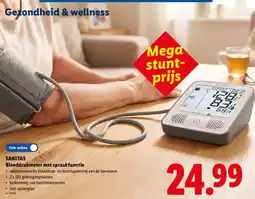 Lidl Bloeddrukmeter met spraakfunctie aanbieding