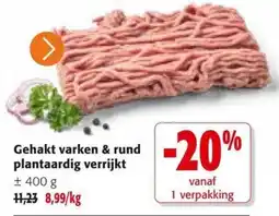 Colruyt Gehakt varken & rund plantaardig verrijkt aanbieding