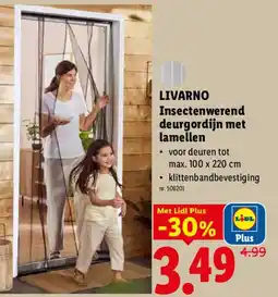 Lidl LIVARNO Insectenwerend deurgordijn met lamellen aanbieding