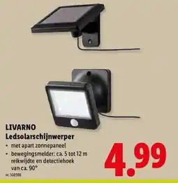 Lidl Livarno Ledsolarschijnwerper aanbieding