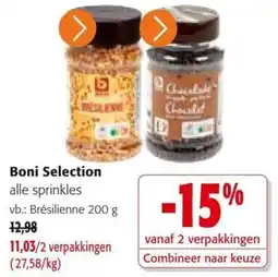 Colruyt Boni Selection alle sprinkles aanbieding