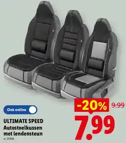 Lidl ULTIMATE SPEED Autostoelkussen met lendensteun aanbieding