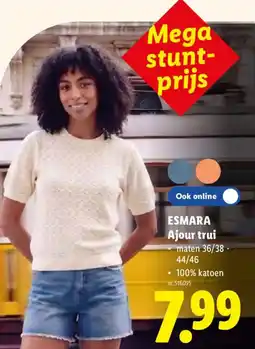 Lidl ESMARA Ajour trui aanbieding