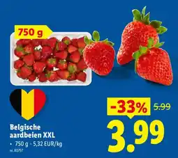 Lidl Belgische aardbeien XXL aanbieding