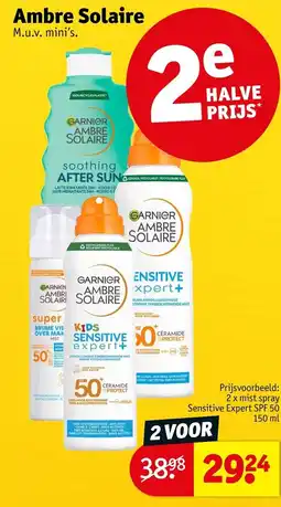 Kruidvat Ambre Solaire M.u.v. mini's. aanbieding