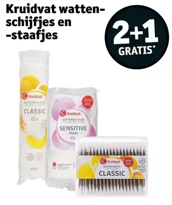 Kruidvat Kruidvat Wattenschijfjes en Staafjes aanbieding