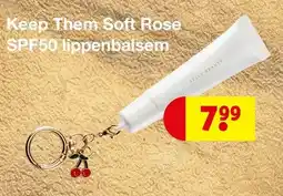 Kruidvat Keep Them Soft Rose SPF50 Lippenbalsem aanbieding