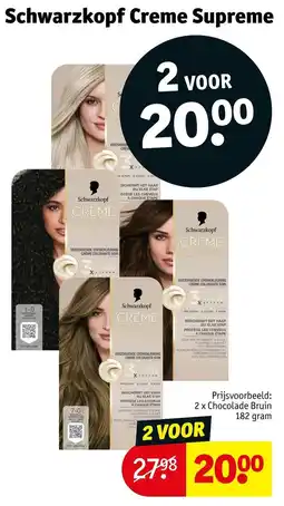 Kruidvat Schwarzkopf Creme Supreme aanbieding