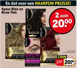 Kruidvat Syoss Oleo en Brow Tint aanbieding
