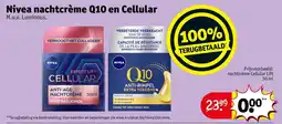 Kruidvat Nivea Nachtcrème Q10 en Cellular aanbieding