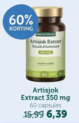 Holland & Barrett Artisjok Extract 350 mg aanbieding