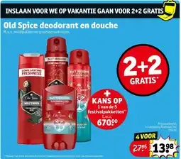 Kruidvat Old Spice deodorant en douche aanbieding