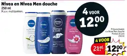 Kruidvat Nivea en Nivea Men douche aanbieding
