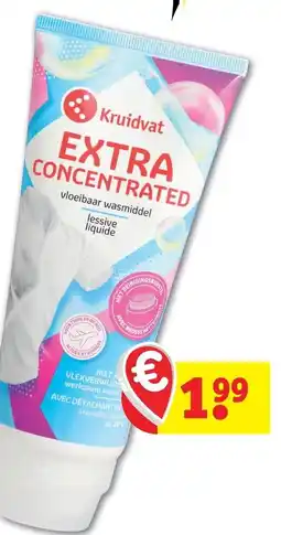 Kruidvat Kruidvat EXTRA CONCENTRATED vloeibaar wasmiddel aanbieding
