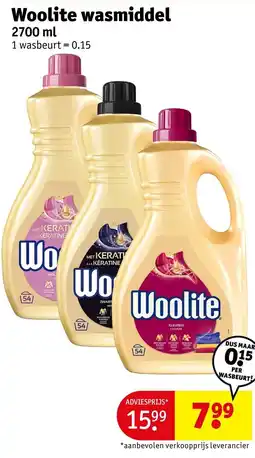 Kruidvat Woolite wasmiddel aanbieding