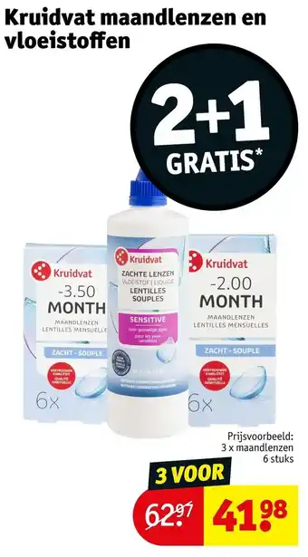 Kruidvat Kruidvat maandlenzen en vloeistoffen aanbieding
