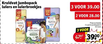 Kruidvat Kruidvat Jumbopack Luiers en Luierbroekjes aanbieding