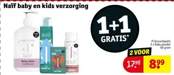 Kruidvat Naïf baby en kids verzorging aanbieding