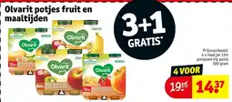 Kruidvat Olvarit potjes fruit en maaltijden aanbieding