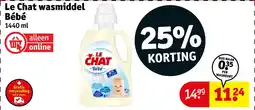 Kruidvat Le Chat wasmiddel Bébé aanbieding